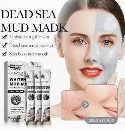 BIOAQUA Dead Sea Mud Deep Cleansing Face Mask – Oil Control & Pore Purifying Mask (10pcs)